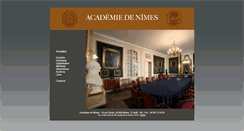 Desktop Screenshot of academiedenimes.org